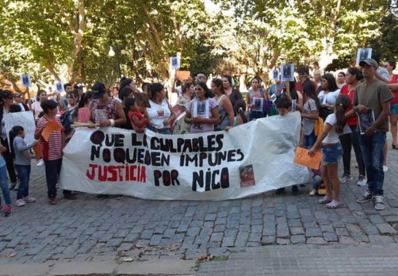 Como en Gesell pero en San Antonio de Areco: piden justicia por Nico Cataldo