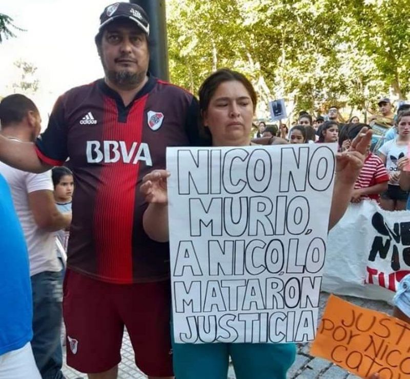 Como en Gesell pero en San Antonio de Areco: piden justicia por Nico Cataldo