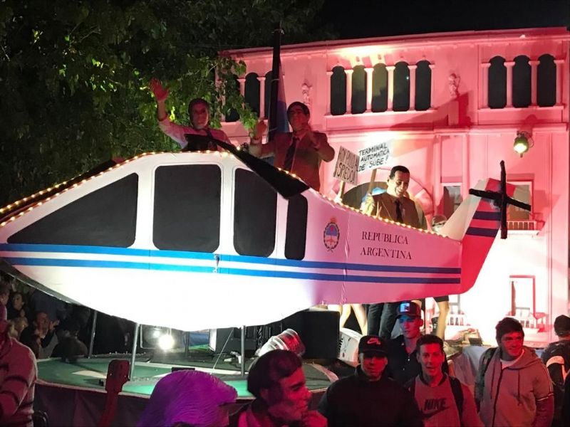 Pintoresca carroza de “La Casa Rosada” ganó en el corso de Salvador María en el partido de Lobos
