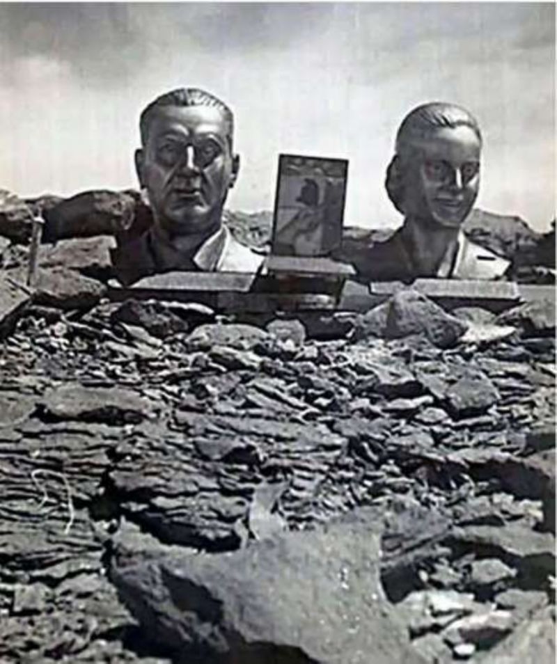 Un grupo de militantes colocó bustos de Eva y Perón en la cima del Aconcagua