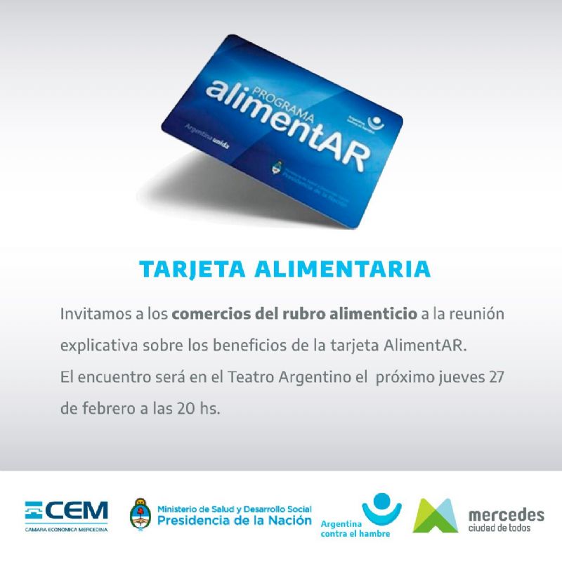 Plan Argentina contra el hambre: Mercedes a pocas horas de la implementación de la “Tarjeta AlimentAR”