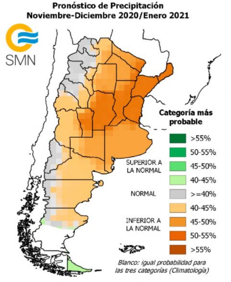 El SMN espera mucho calor y sequía para el comienzo de este verano