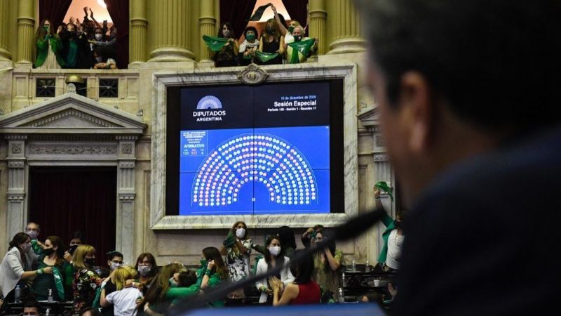 El proyecto de legalización del aborto fue aprobado en la Cámara de Diputados