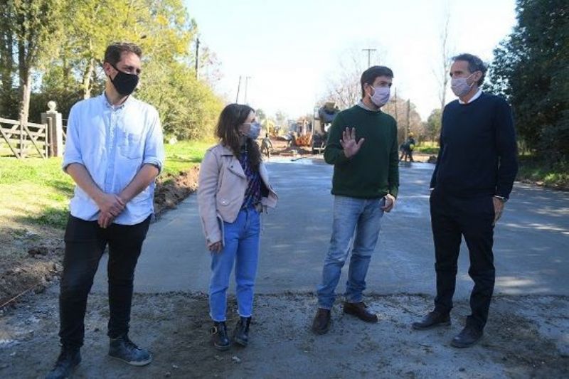El ministro Gabriel Katopodis y el intendente Ustarroz, recorrieron distintas obras en Mercedes