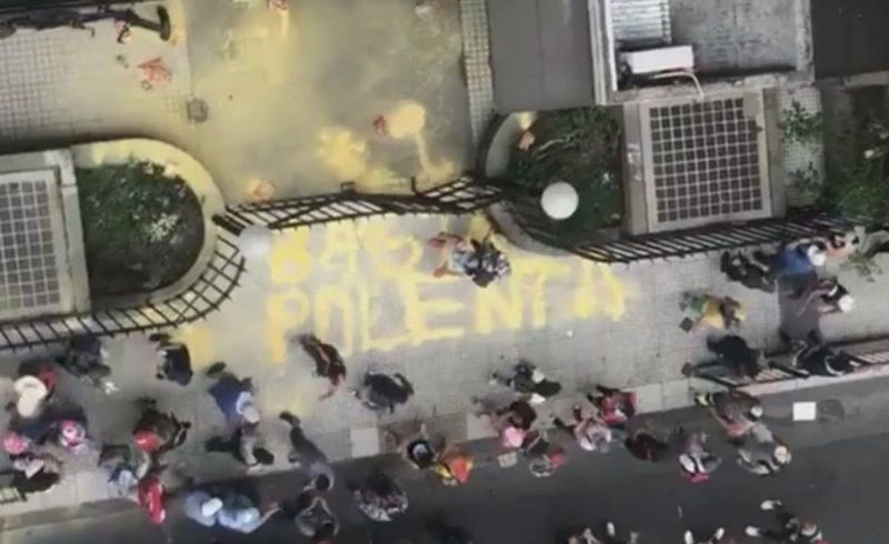 “Basta de polenta”: grupos de izquierda marcharon al Ministerio de Desarrollo Social