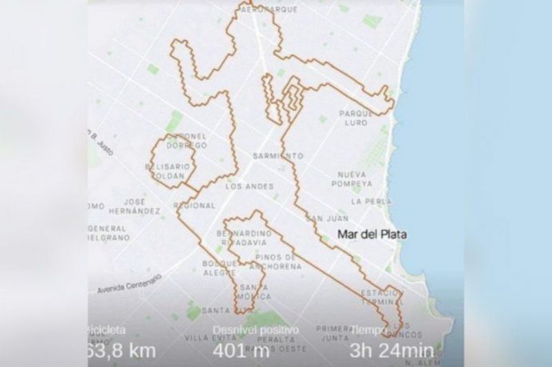 El particular homenaje a Maradona de un ciclista