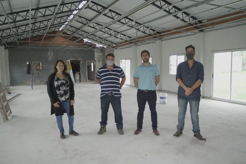 Entra al tramo final la obra del Jardín Espacio Primera Infancia del Eva Duarte