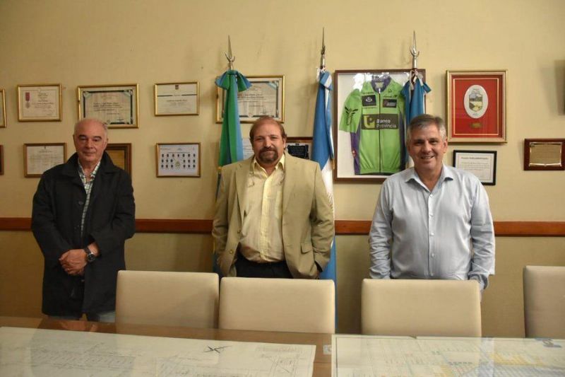 Walter Panessi, rector de la UNLu se reunión con el intendente de Chivilcoy Guillermo Britos