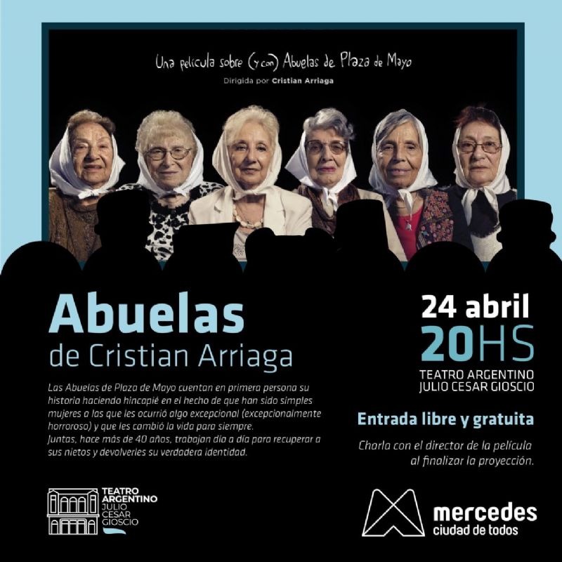 Este domingo se presentará el film Abuelas Una película sobre (y con) Abuelas de Plaza de Mayo