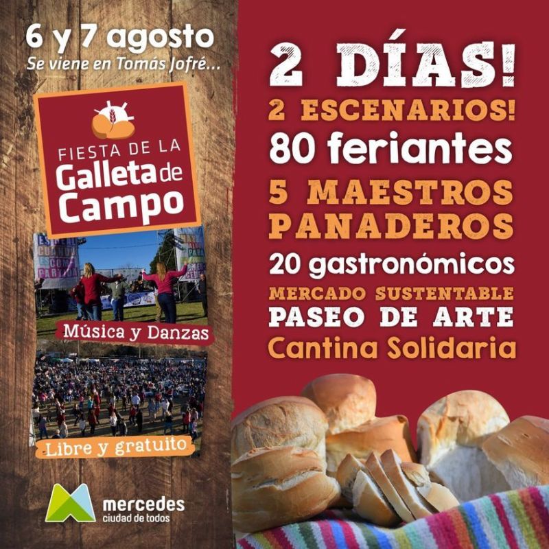 Se viene la Fiesta de la Galleta de Campo en Tomás Jofre