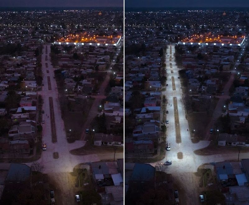 23 de 50 a 58 ya funcionan las nuevas luminarias led en bulevares