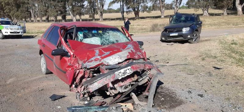 Suipacha: violenta colisión sobre Ruta 5
