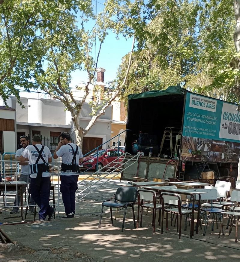 Por dos días estará el taller Móvil de reparación de Mobiliario escolar en Mercedes