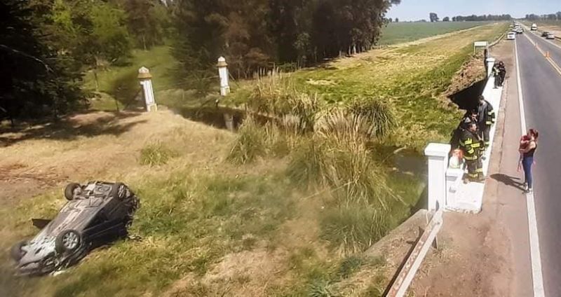 Ruta 5: trágico despiste y vuelco. Hay un fallecido