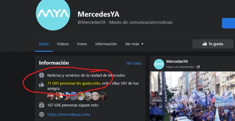 Sigue creciendo la comunidad de MercedesYA en Facebook: supera los 71 mil likes !!