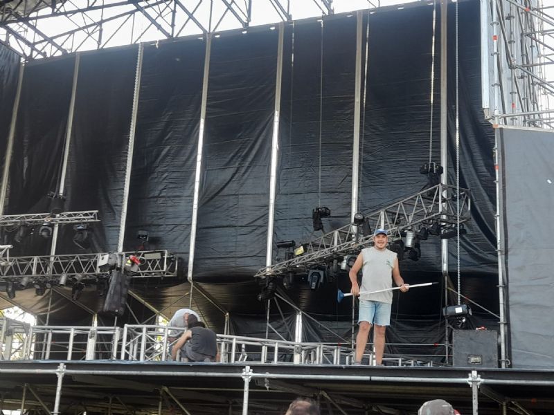Ultiman los detalles para el recital de La Renga en el Parque Municipal de Mercedes
