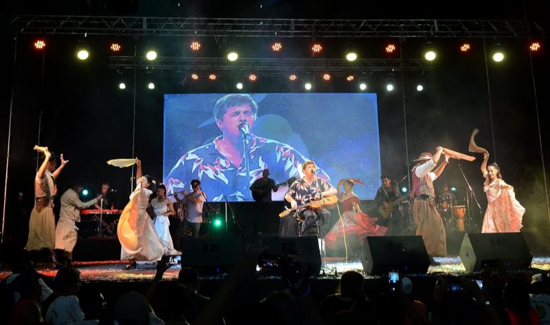 Cierre a toda música en Luján: Palito Ortega y Nahuel Pennisi pusieron el broche a la jornada peregrina