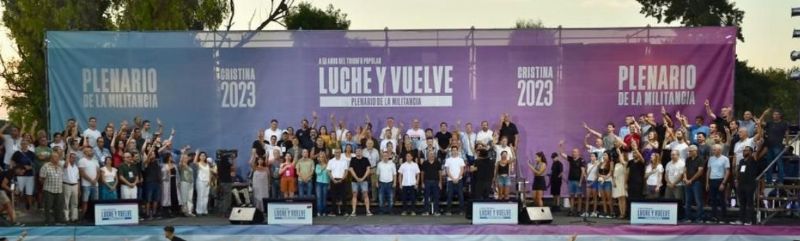 Plenario de la Militancia en Avellaneda: tres mercedinos estuvieron presente en el escenario principal