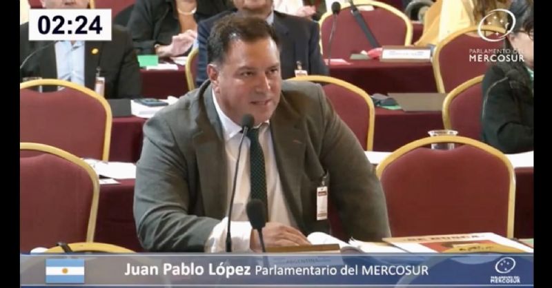 Juan Pablo López Baggio y parlamentarios argentinos del FdT solicitan la exclusión de “Pepín” Rodríguez del Parlasur