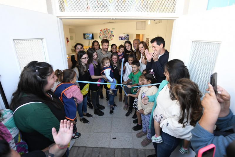 Tolosa Paz en la inauguración del EPI del barrio La Pampita en Mercedes