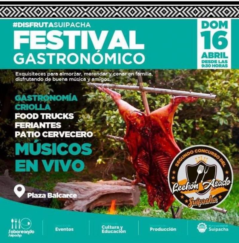 Suipacha invita a disfrutar del Festival Gastronómico