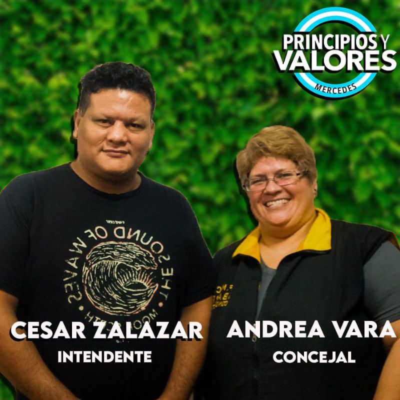 César Zalazar y Andrea Vara son los candidatos locales de Principios y Valores
