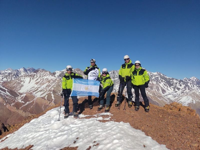 Malena Del Giudice sigue su entrenamiento para escalar el Aconcagua