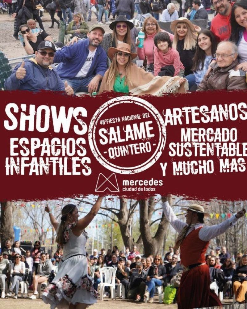 Ya tiene fecha la Fiesta Nacional del Salame Quintero Mercedino