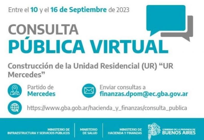 Lanzan Consulta Pública Virtual por Construcción de la Unidad Residencial (UR) “UR Mercedes”