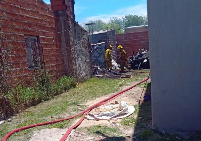 Incendio en vivienda de 12 y 67 con pérdidas totales