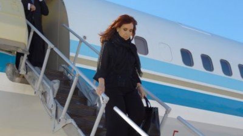Hay controversia con Cristina Kirchner por el uso del avión Oficial ARG-01 para su viaje a Italia
