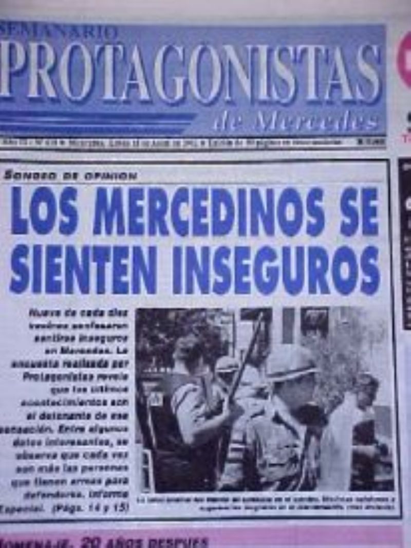 INSEGURIDAD: NUEVE DE CADA DIEZ MERCEDINOS VIVEN CON MIEDO