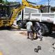 Realizan tareas de bacheo y se solicita transitar con precaución  