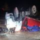 Impactante vuelco de un camión en Ruta 6 genera demoras y alerta por derrame de residuos