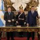 Milei restituyó el Ministerio del Interior y tomó juramento a Lisandro Catalán
